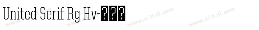 United Serif Rg Hv字体转换
